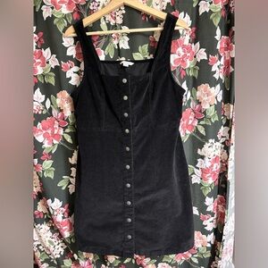 American eagle corduroy pinafore button through dress size large